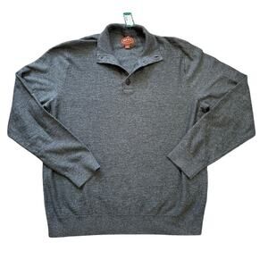 NWT - Red ALE lightweight mock neck sweater, size XL, 100% cotton